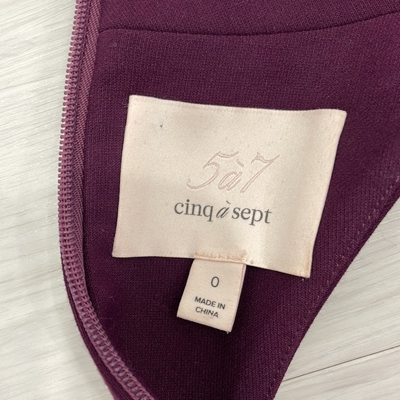 Revolve/Intermix Brand Cinq A Sept Jax Purple Mini Dress - Picture 9 of 16